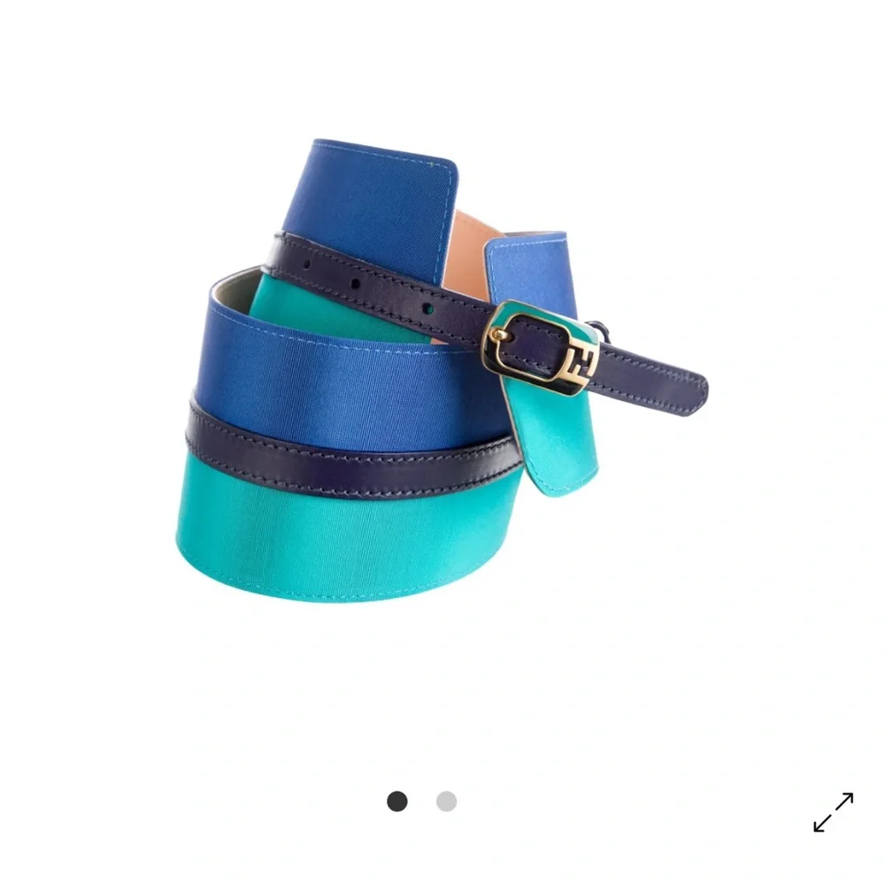 Fendi Blue and Teal Women's Belt - Picture 7 of 9